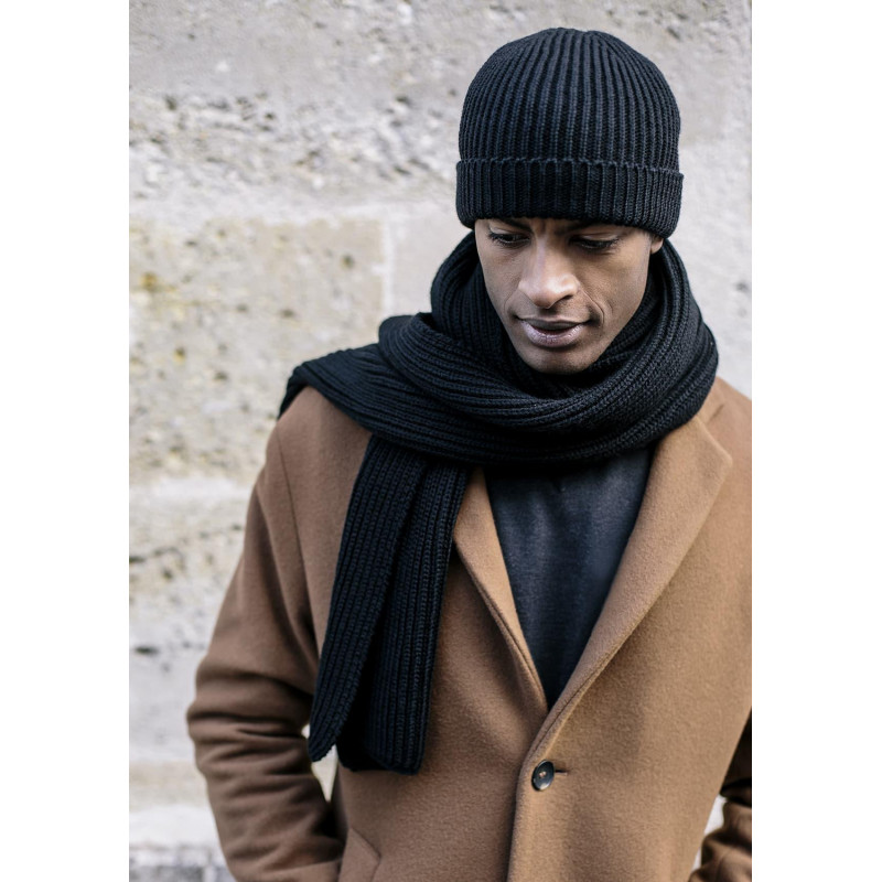 Echarpe, bonnet et gants en laine mérinos fabriqués en France