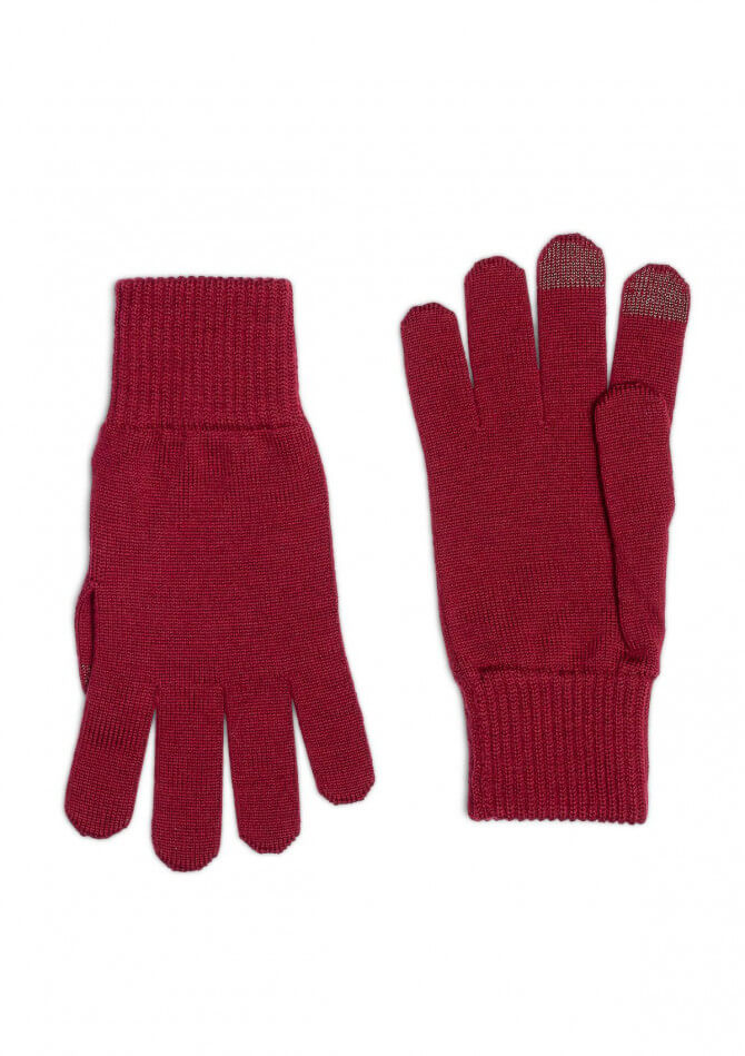 Gant homme tactile PLEYNET bordeaux made in France - Montlimart