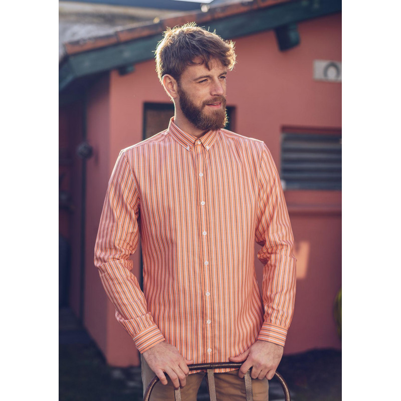 20pe-chemise-homme-centre-bourg-rayures-orange-marine-bleu-coton-5 20pe-chemise-homme-centre-bourg-rayures-orange-marine-bleu-coton-5