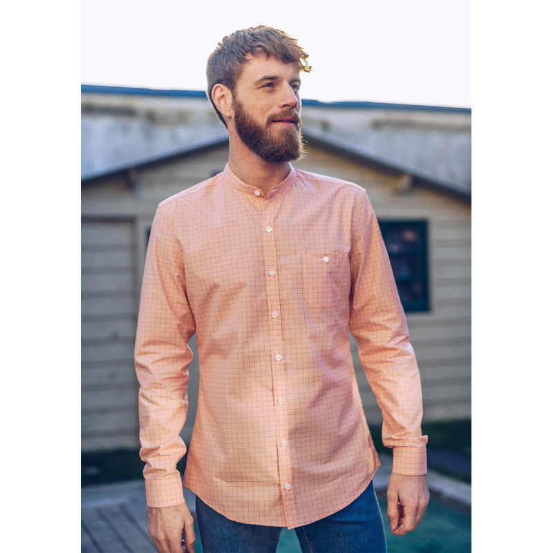 CHEMISE MONTLIPOCHE ORANGE CARREAUX