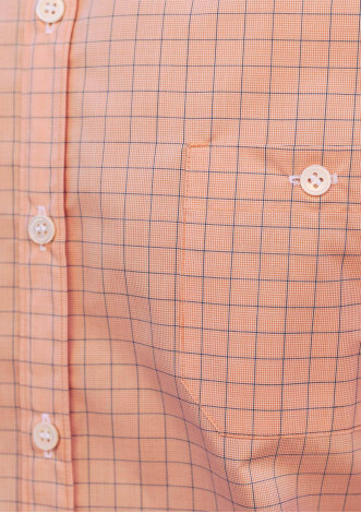 CHEMISE MONTLIPOCHE ORANGE CARREAUX