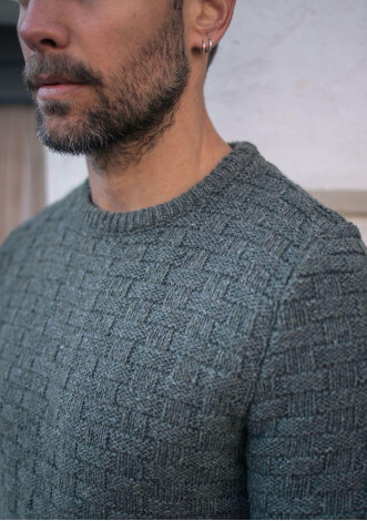 21ah-pull-homme-damier-kaki-recycle-made-in-france-1