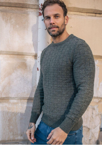 21ah-pull-homme-damier-kaki-recycle-made-in-france-2