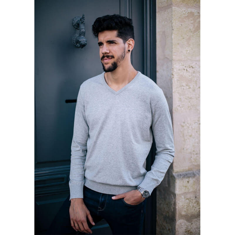 PULL MAIRIE GRIS CHINE