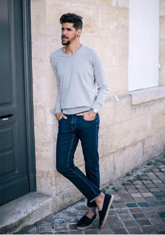PULL MAIRIE GRIS CHINE