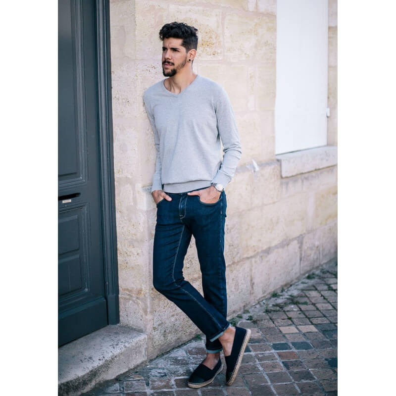 PULL MAIRIE GRIS CHINE