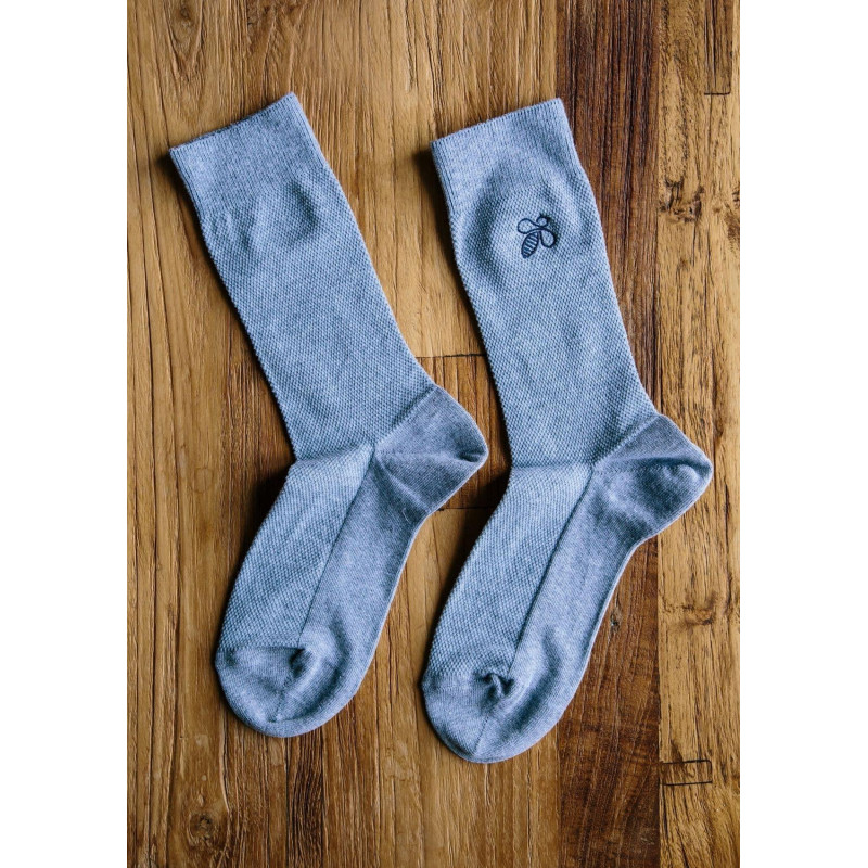 CHAUSSETTES MONTLISOCKS GRIS CLAIR