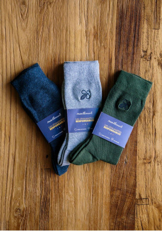 CHAUSSETTES MONTLISOCKS GRIS CLAIR