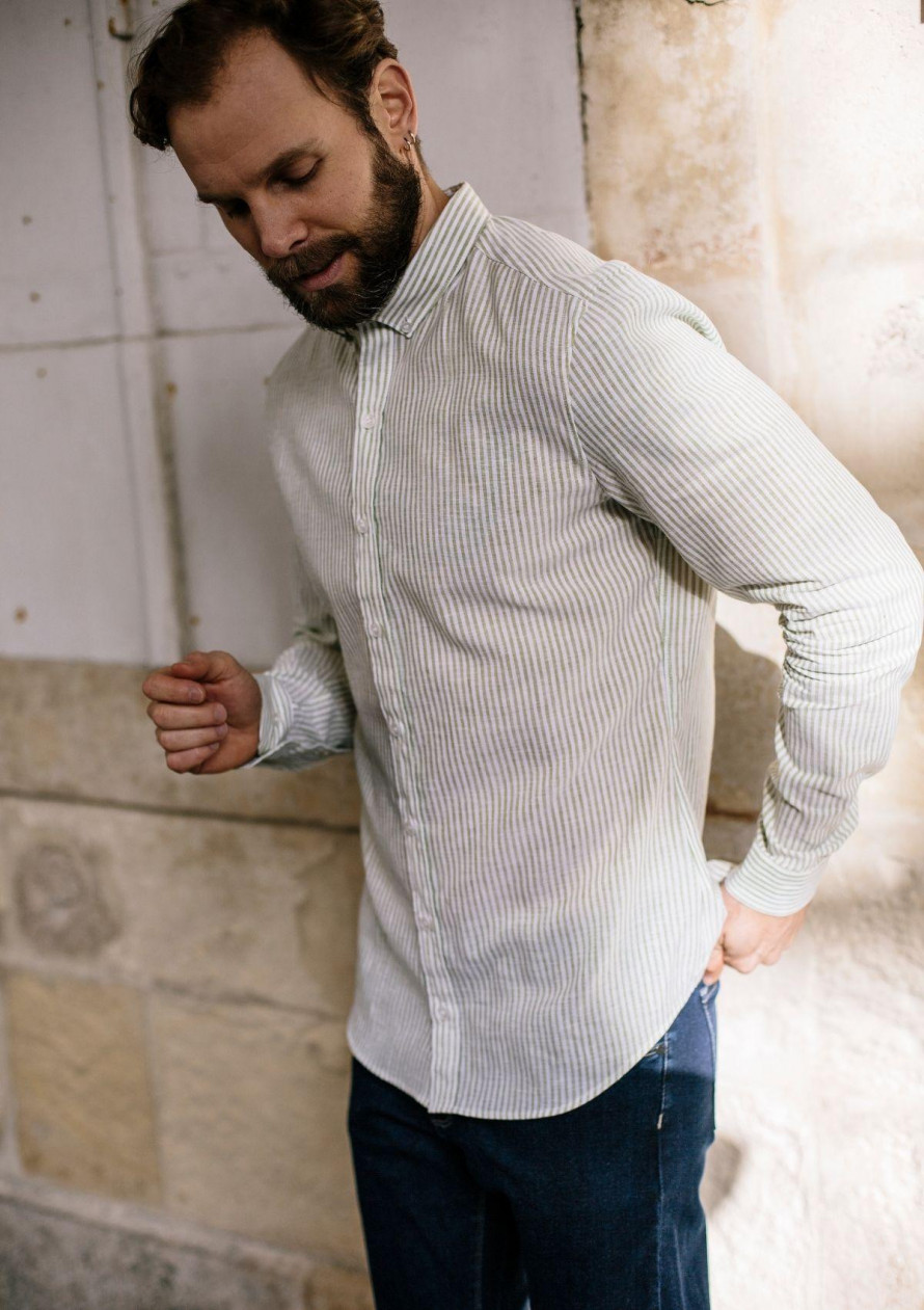 21pe-chemise-homme-centre-lin-olive-rayures-lin-col-boutonné-3