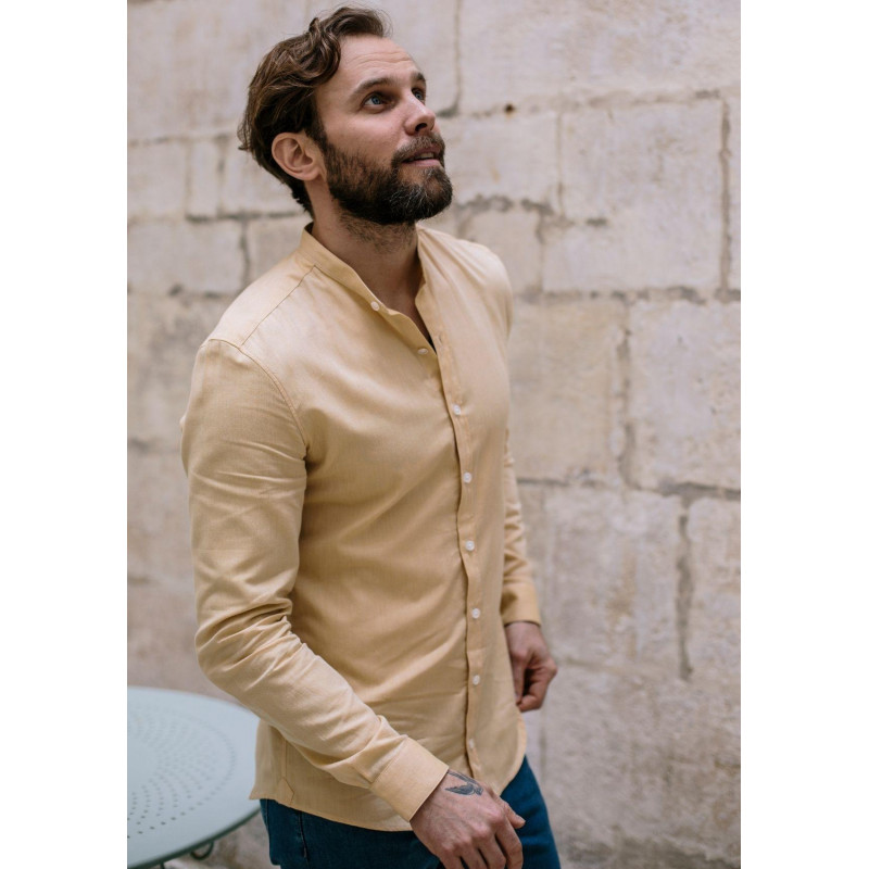 21pe-chemise-homme-montlibio-jaune-coton-bio-2 21pe-chemise-homme-montlibio-jaune-coton-bio-2