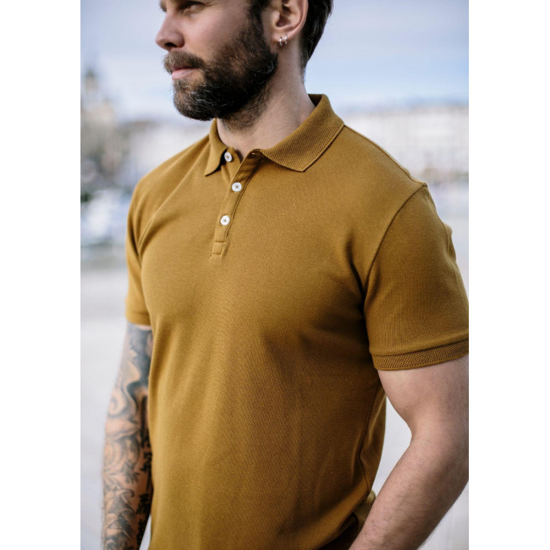 21pe-polo-homme-amical-camel-coton-bio-recyclé-2 21pe-polo-homme-amical-camel-coton-bio-recyclé-2