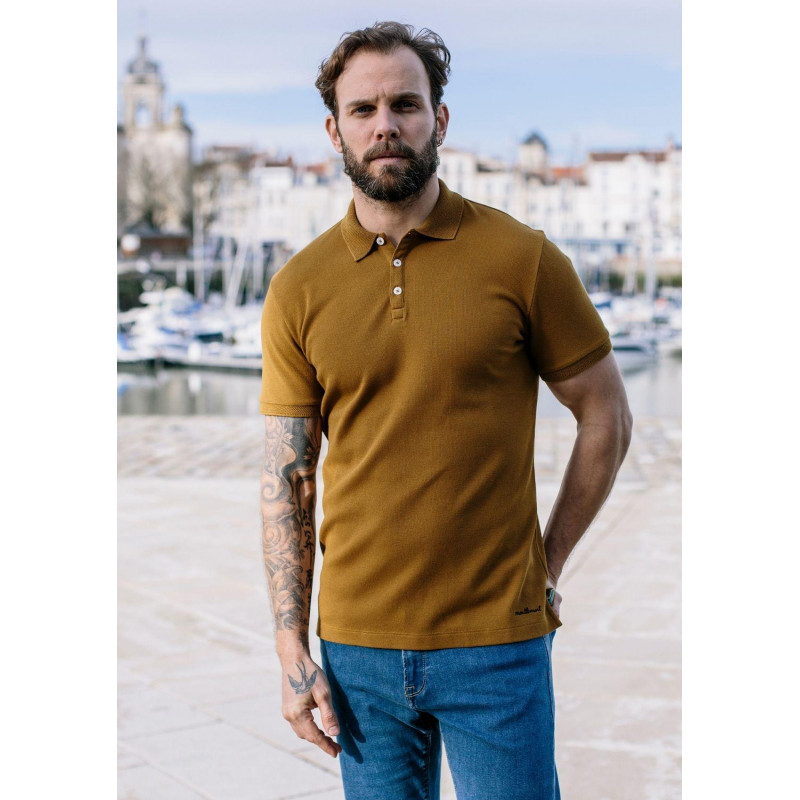 21pe-polo-homme-amical-camel-coton-bio-recyclé-3 21pe-polo-homme-amical-camel-coton-bio-recyclé-3