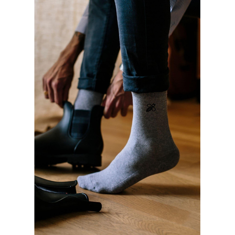 CHAUSSETTES COFFRET MONTLISOCKS GRIS/VERT/MARINE