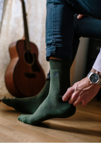 CHAUSSETTES COFFRET MONTLISOCKS KAKI/BORDEAUX/ANTHRA