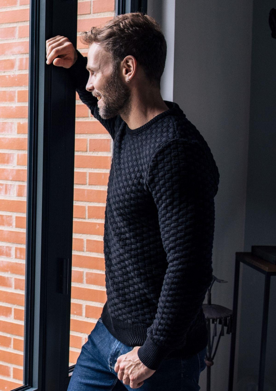 21ah-pull-homme-damier-noir-made-in-france-coton-bio-4