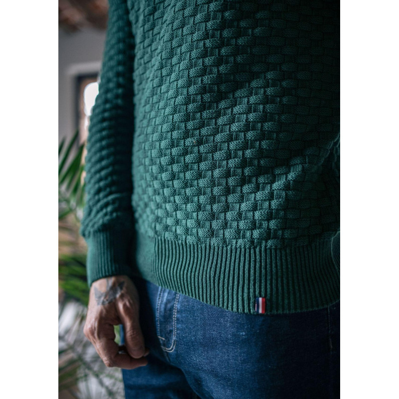 21ah-pull-homme-damier-vert-made-in-france-coton-bio-2 21ah-pull-homme-damier-vert-made-in-france-coton-bio-2