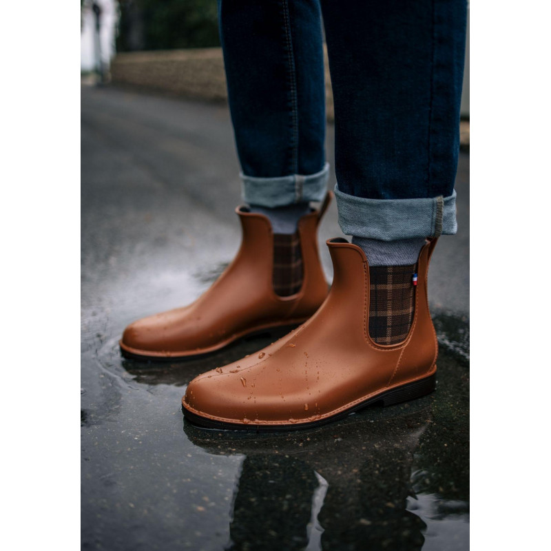 Boots homme cognac sales