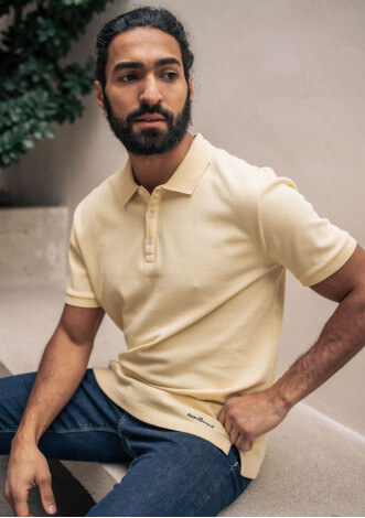 22pe-polo-homme-amical-jaune-pale-coton-bio-recyclé-3