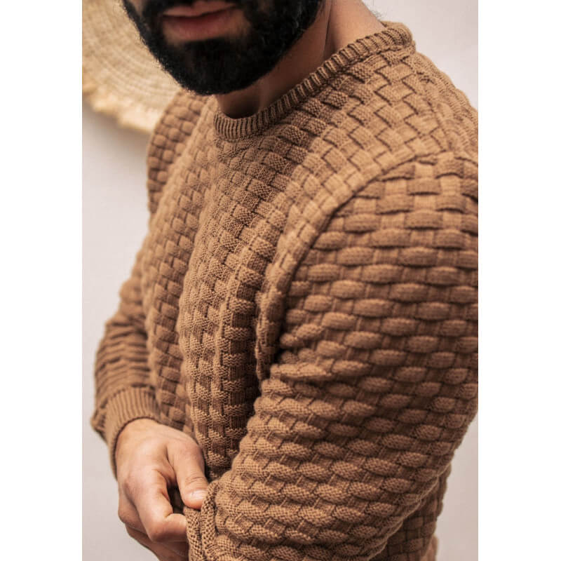 22pe-pull-homme-damier-camel-coton-bio-made-in-france-3