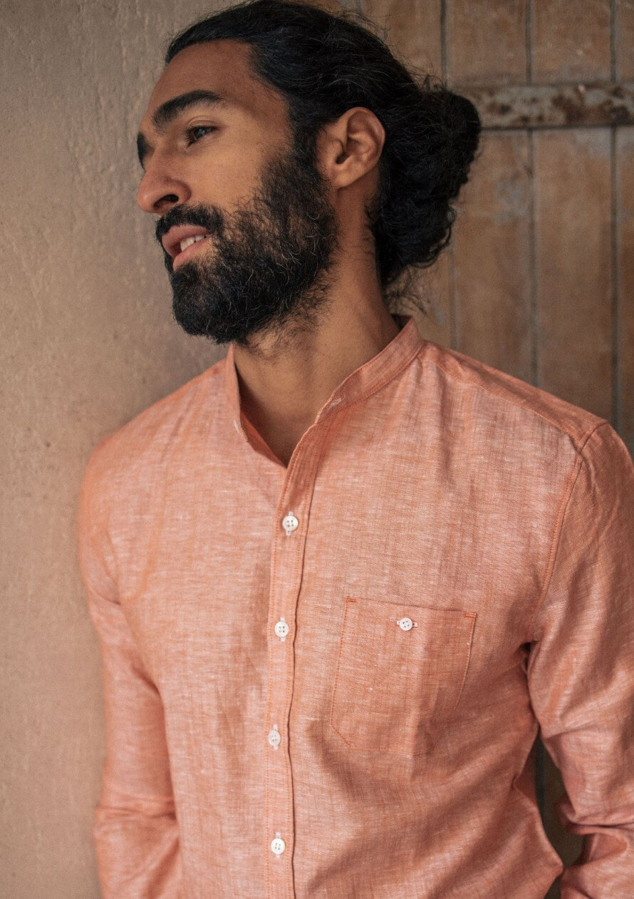 22pe-chemise-homme-montlilin-orange-lin-2