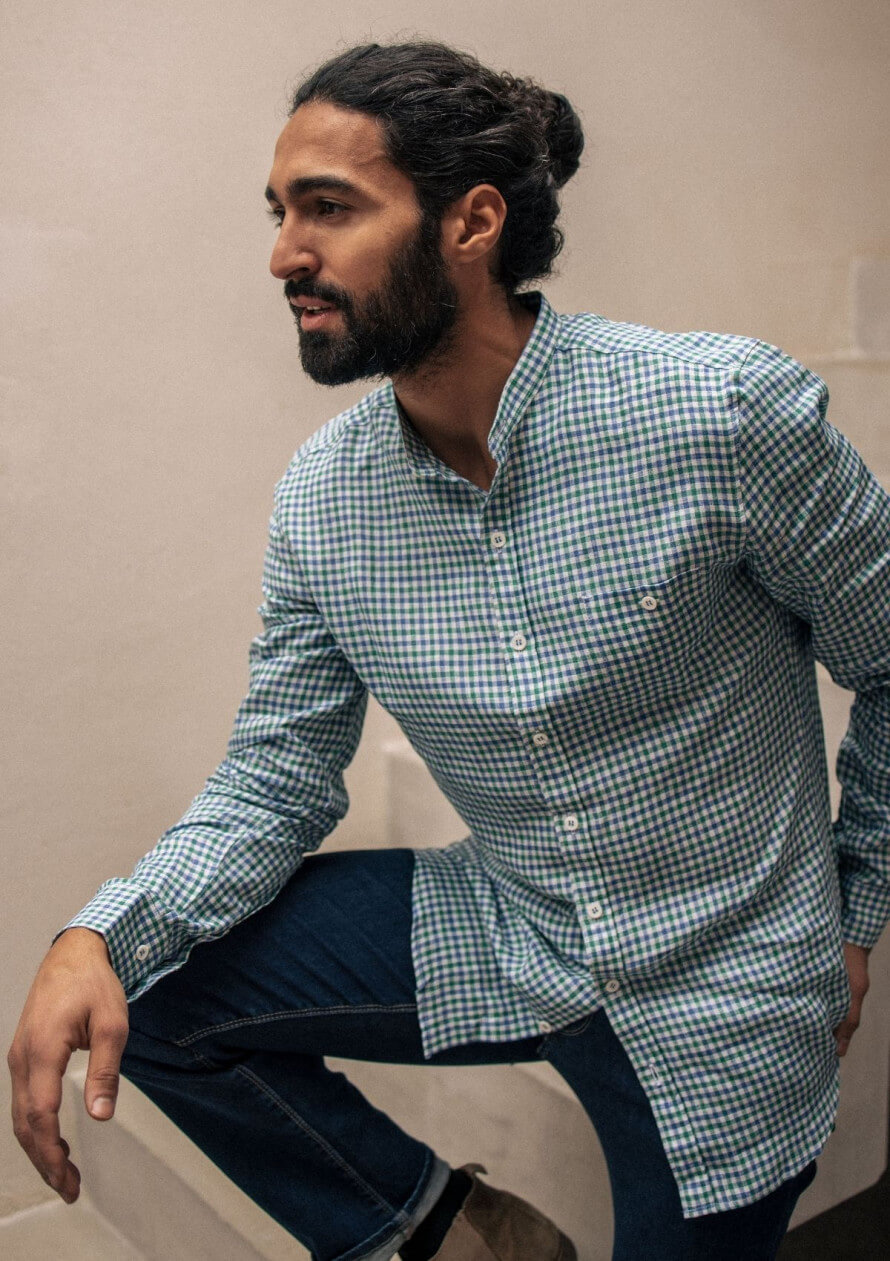 22pe-chemise-homme-montlilin-marine-vert-carreaux-lin-1
