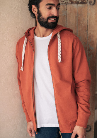 22pe-sweat-homme-détente-orange-recyclé-1