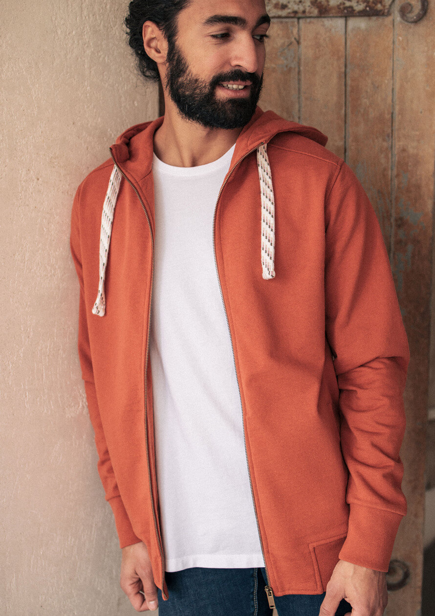 22pe-sweat-homme-détente-orange-recyclé-1