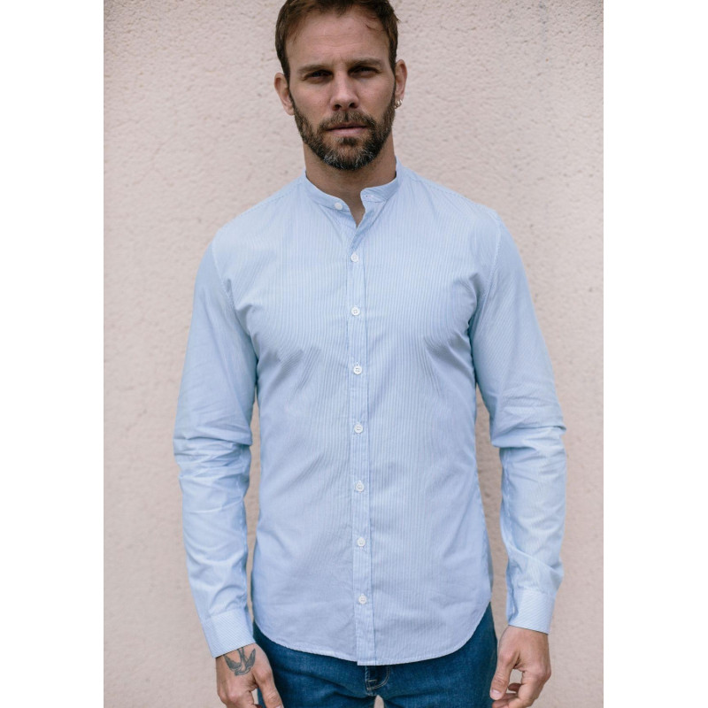 17pe-chemise-homme-saint-pierre-col-mao-vert-made-in-France-3 17pe-chemise-homme-saint-pierre-col-mao-vert-made-in-France-3