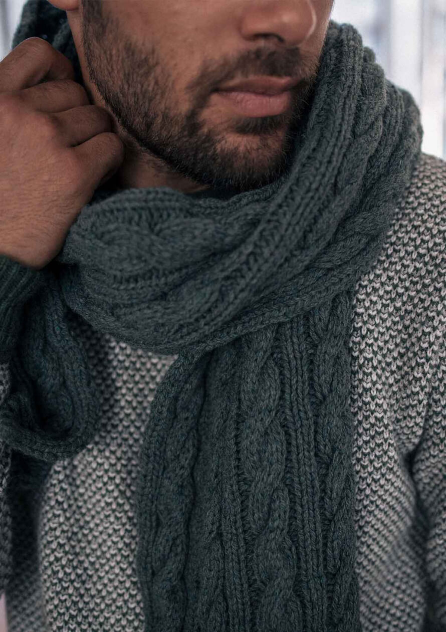 Echarpe homme, accessoire hiver