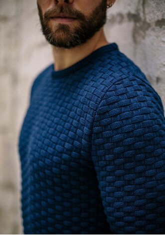 Pull à col rond Damier Stitch - Prêt-à-porter de luxe