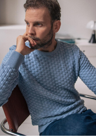Pull homme bleu outlet