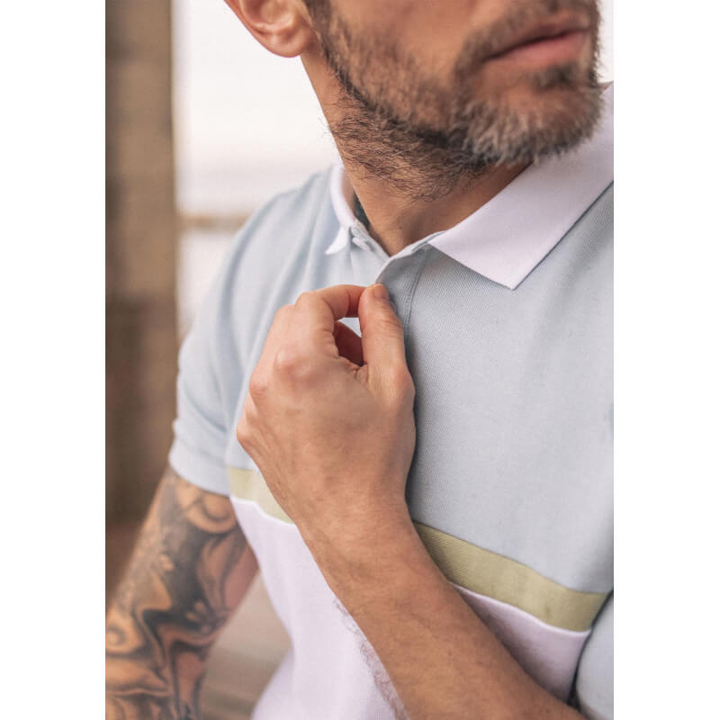 23pe-polo-homme-methode-bleu-clair-écru-coton-bio-recyclé-2 23pe-polo-homme-methode-bleu-clair-écru-coton-bio-recyclé-2