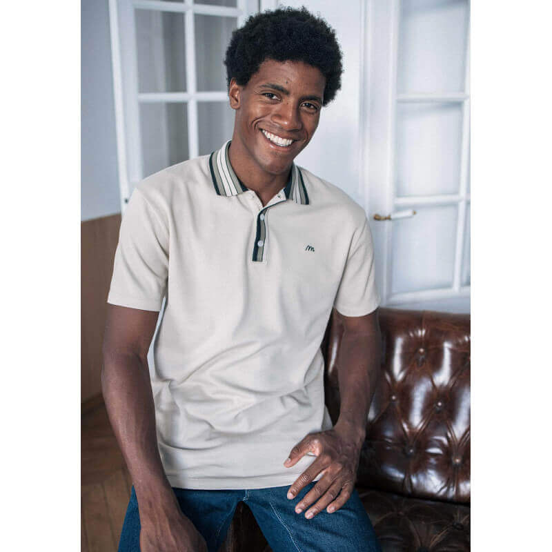 Polo homme ATTITUDE gris coton bio et recyclé - MONTLIMART Polo homme ATTITUDE gris coton bio et recyclé - MONTLIMART