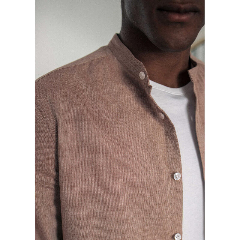 CHEMISE MONTLIMART CHEVRONS ROUGE