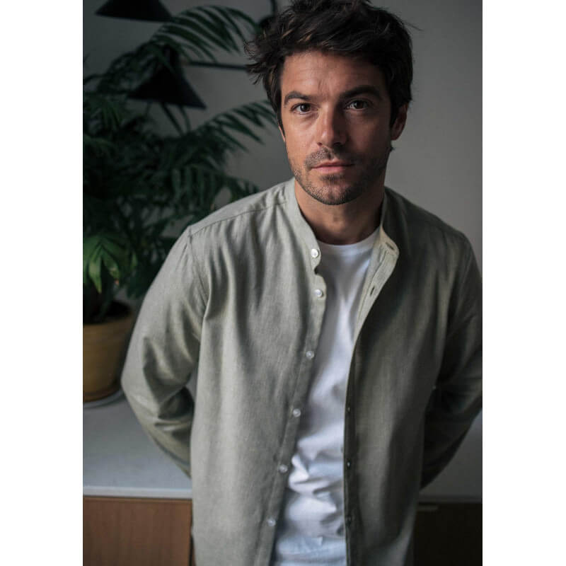 CHEMISE MONTLIMART CHEVRONS VERT