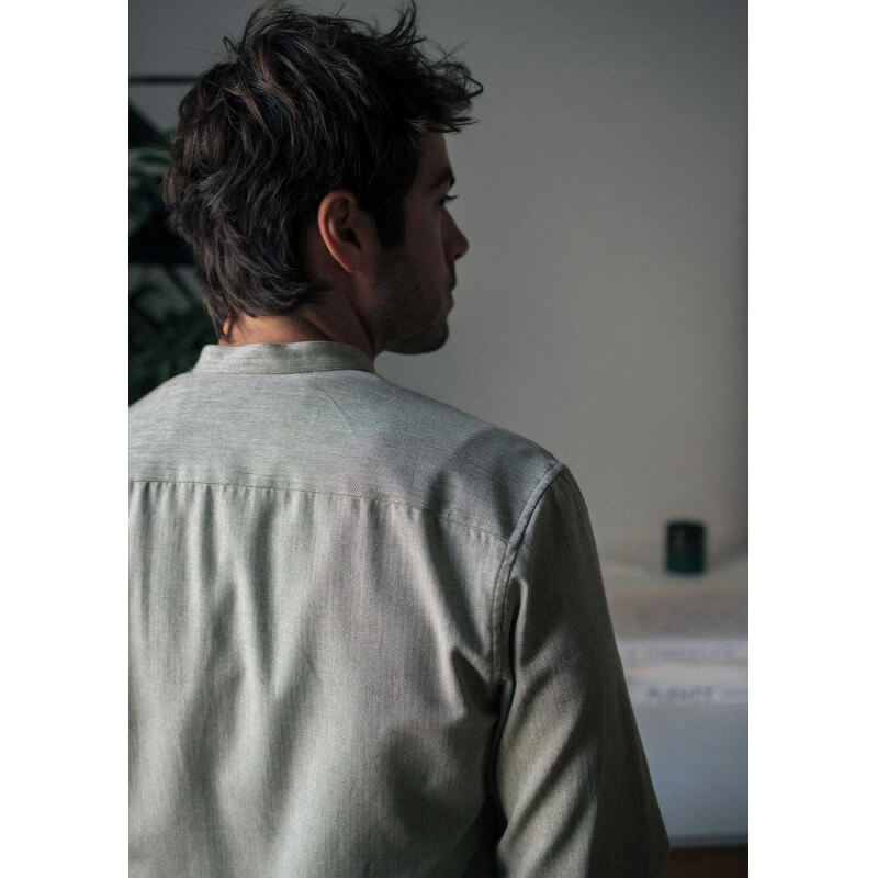 CHEMISE MONTLIMART CHEVRONS VERT