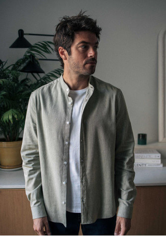 CHEMISE MONTLIMART CHEVRONS VERT