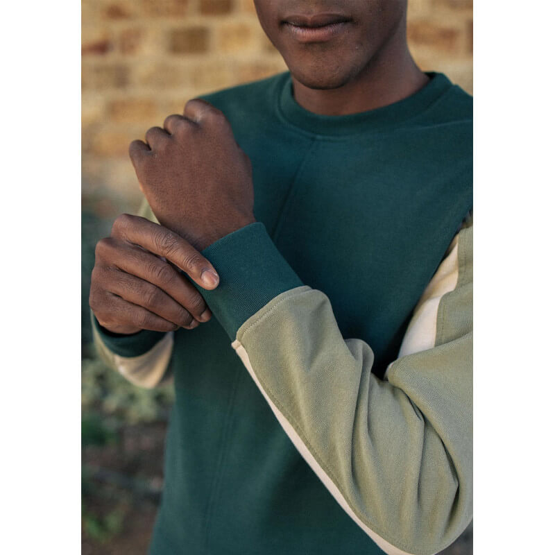 SWEAT COSMOS VERT/SAUGE/GRIS