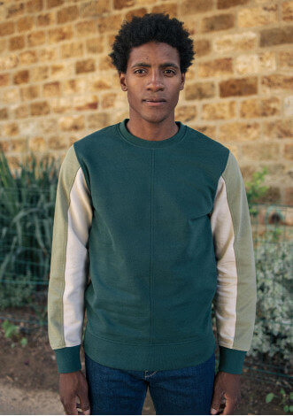 Sweat homme COSMOS recyclé tricolore - MONTLIMART