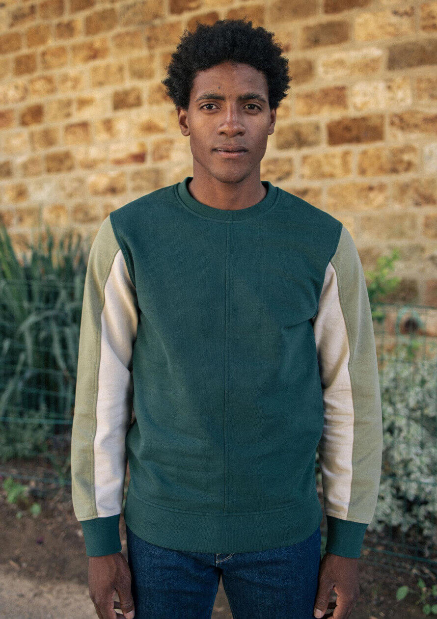 Sweat homme COSMOS recyclé tricolore - MONTLIMART