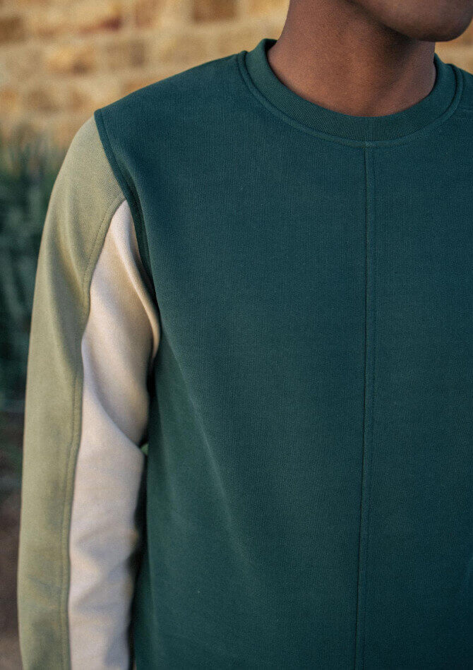 Sweat homme COSMOS recyclé tricolore - MONTLIMART