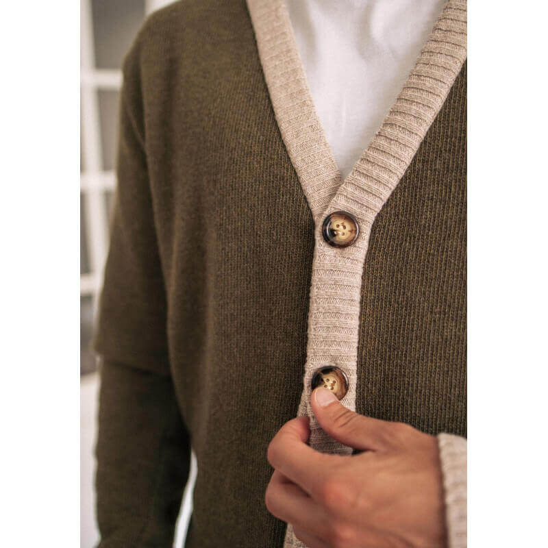 Gilet homme vert SOUVENIR 100% recyclé et made in France - MONTLIMART