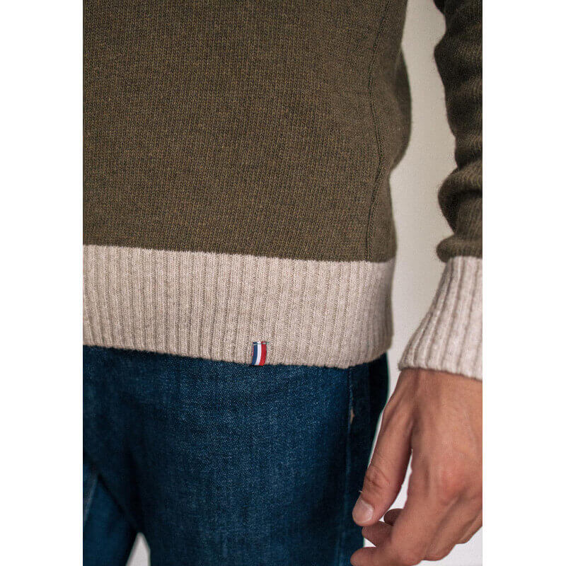 Gilet homme vert SOUVENIR 100% recyclé et made in France - MONTLIMART