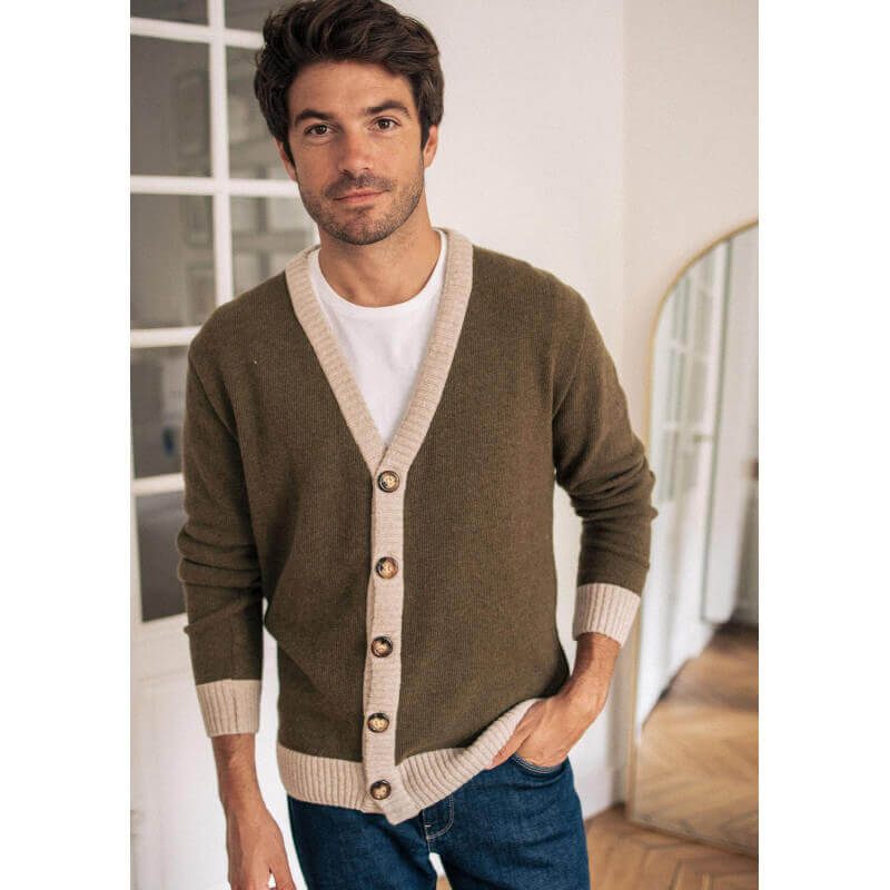 Gilet homme vert SOUVENIR 100% recyclé et made in France - MONTLIMART