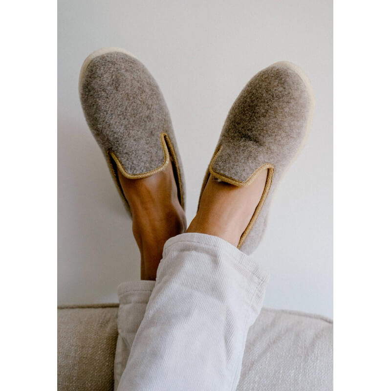 CHAUSSONS MARTINE BEIGE/DORE