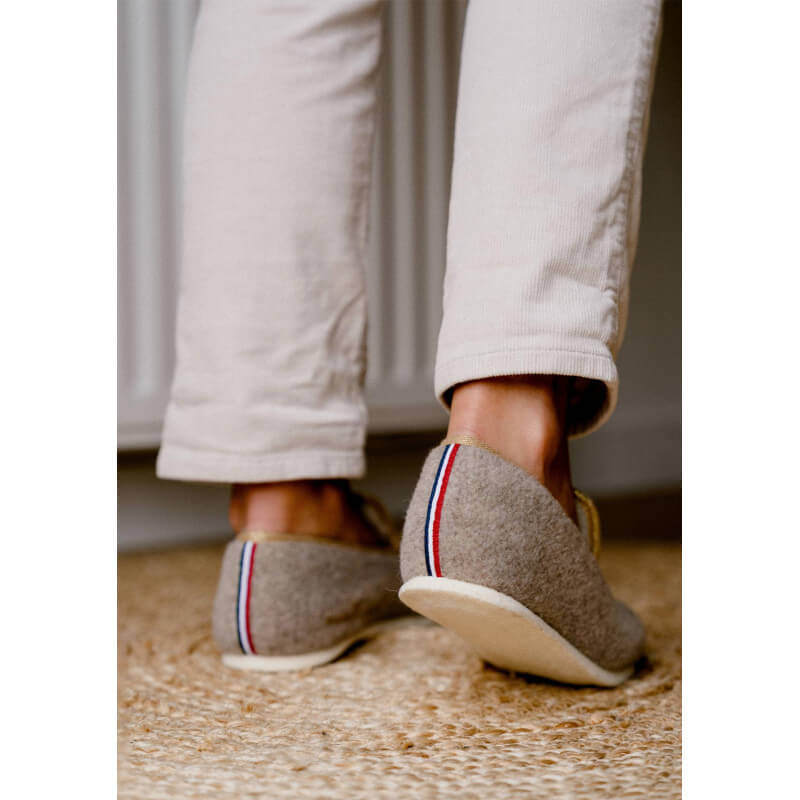 CHAUSSONS MARTINE BEIGE/DORE