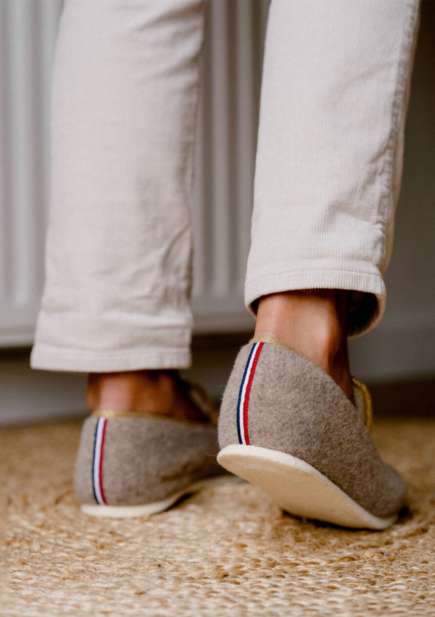 CHAUSSONS MARTINE BEIGE/DORE