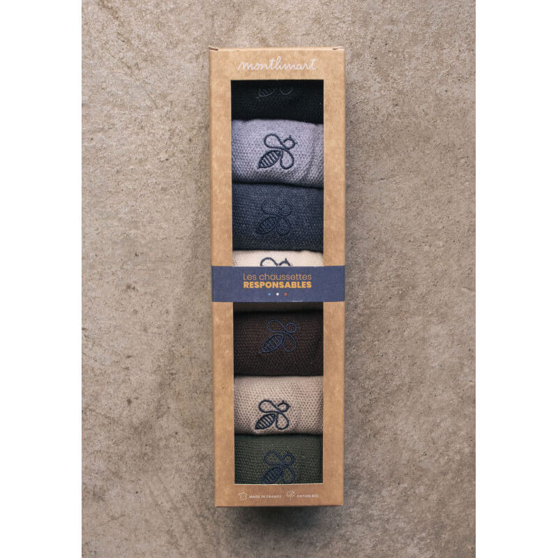 coffret-semainier-mini-socquettes-homme-coton-noir