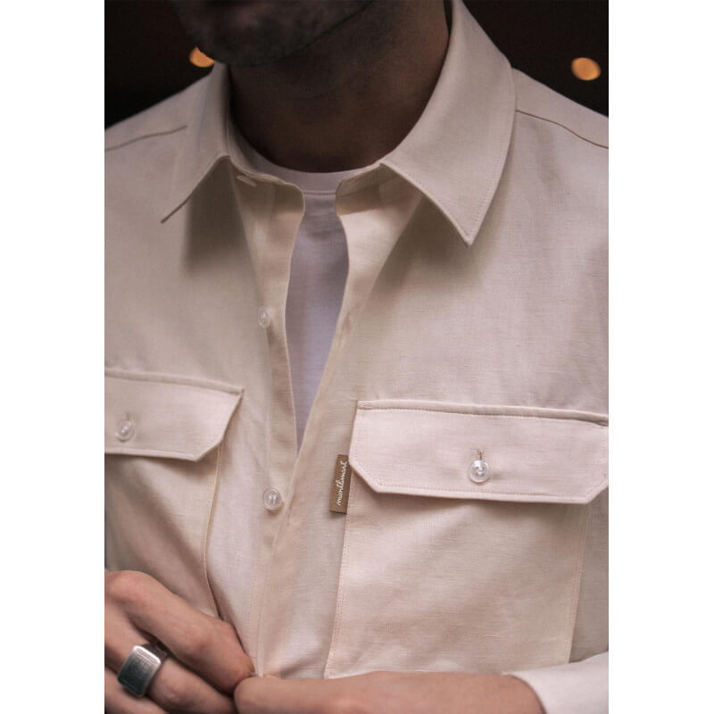 24pe-chemise-coton-bio-homme-sepia-ecru-1