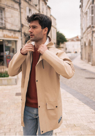Impermeable beige best sale